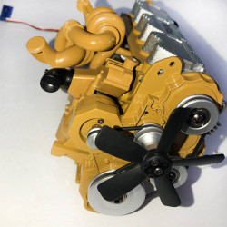 1/12 zinc alloy diesel engine carburetor hg 6ass-p01 for hg-p602 rc car truck vehicles model