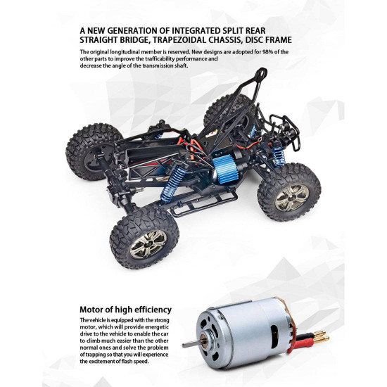 1:14 2.4g 4wd 35km/h high speed electric off-road vehicle rc model car