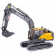 1/14 2.4g  rtr metal remote control excavator rc engineering construction truck vehicle - electric cylinder version