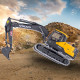 1/14 2.4g  rtr metal remote control excavator rc engineering construction truck vehicle - electric cylinder version