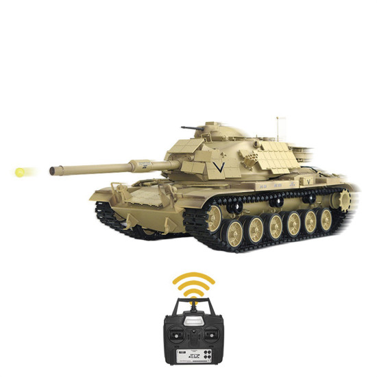 1/16 rc tank 2.4g american m60a1 main battle tank model vehicle model toys with lights&sounds (basic version)