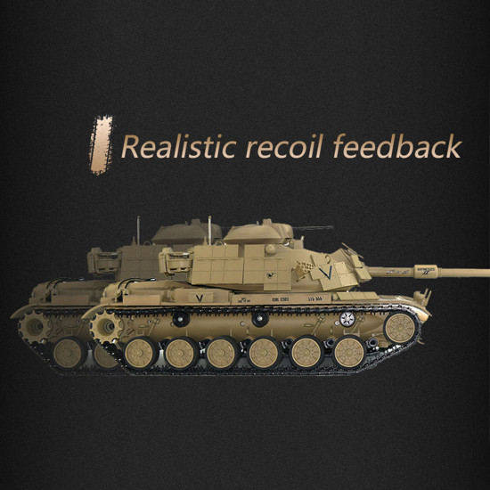 1/16 rc tank 2.4g american m60a1 main battle tank model vehicle model toys with lights&sounds (basic version)