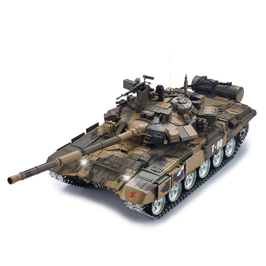 1:16 russian t90 main battle tank 2.4g remote control model tank with sound smoke shooting effect