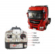 1/24 2.4g  simulation rc engineering  tow truck detachable flatbed semi trailer tractor model rtr