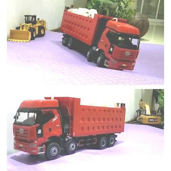 1/24 hydraulic rc truck 2.4g full scale simulation 4 front 8 back dump truck heavy truck engineer machine model rtr