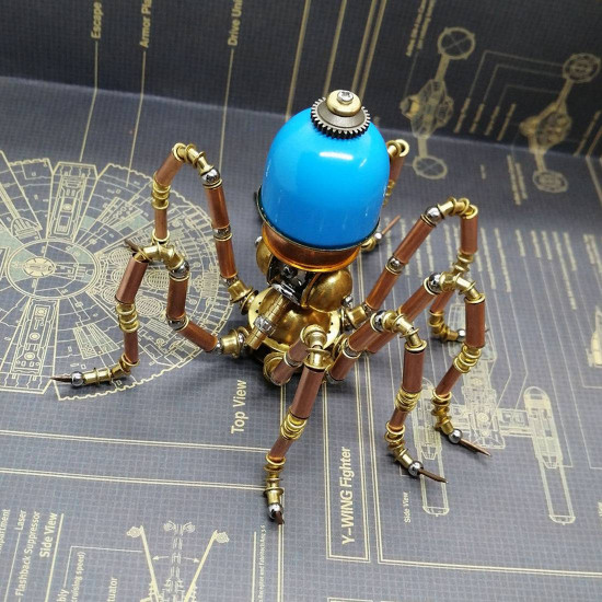 100pcs+ steampunk diy octopus assembly toy gift