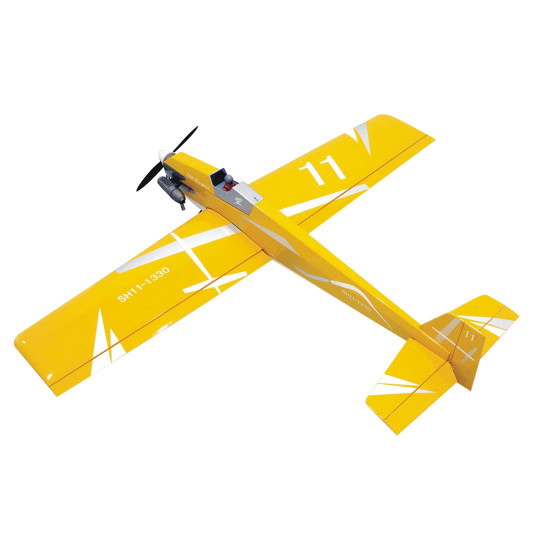 1330mm wingspan seaplane balsa wood electric radio remote control rc aeroplane aircraft airplane kit - yellow