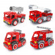 1375pcs+ diy metal assembly fire truck model exquisite four-piece educational toy gift