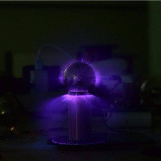 15-24v current 2a arc lighter powered tesla coil artificial lightning generator experiments toy