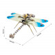 150pcs 3d metal golden dragonfly model building kit