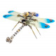 150pcs 3d metal golden dragonfly model building kit