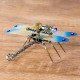 150pcs 3d metal golden dragonfly model building kit