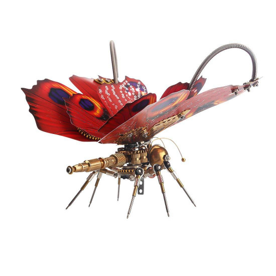 150pcs steampunk 3d tiger swallowtail butterfly model assembly diy kit