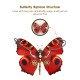 150pcs steampunk 3d tiger swallowtail butterfly model assembly diy kit