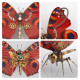 150pcs steampunk 3d tiger swallowtail butterfly model assembly diy kit