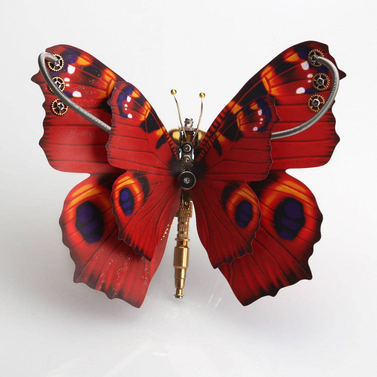 150pcs steampunk 3d tiger swallowtail butterfly model assembly diy kit