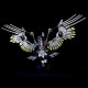 1800+pcs cyberpunk diy 3d metal gyrfalcon eagle model kits