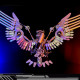 1800+pcs cyberpunk diy 3d metal gyrfalcon eagle model kits