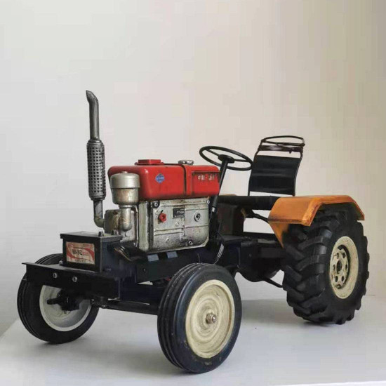 2.4g remote control electric 4×2 vintage tractor truck model farm toys scale 1:10