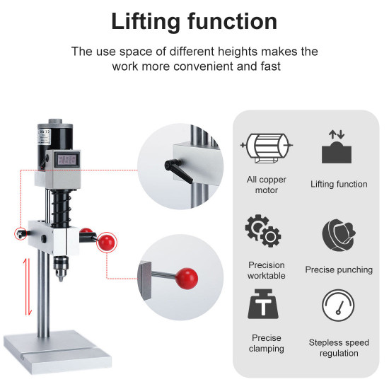 2-in-1 mini milling machine drill press for model engine tools