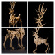 200pcs+ christmas golden elk model metal model kits for adults