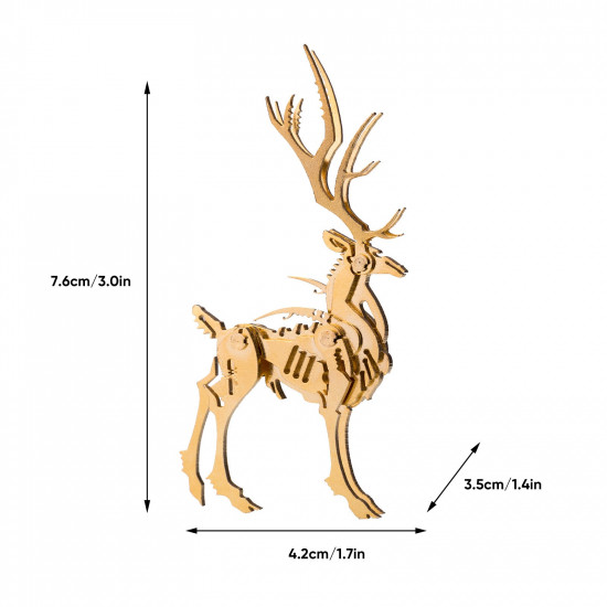 200pcs+ christmas golden elk model metal model kits for adults