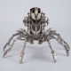 203pcs diy mini 3d metal spider beast with led light model building kit toys