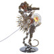 2100pcs steampunk seahorse metal assembly model building kits with love lamp