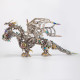 2900+pcs mechanical 3 headed dragon metal model kits gorekia