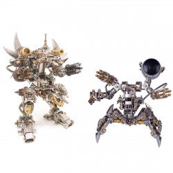 2pcs diy stainless steel assembly magnetic mecha educational toy gift