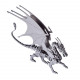 2pcs diy stainless steel ice dragon 3d assembled model crafts