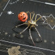 2pcs/set steampunk brass pumpkin spider scarecrow 3d metal model kits for halloween