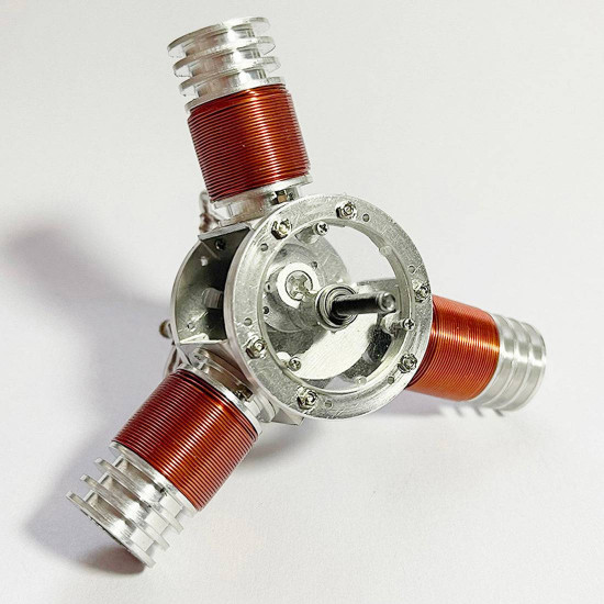 3 cylinder micro radial solenoid engine 6-12v