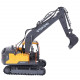 3 in 1 2.4g rc electric construction toy excavator navvy engineering truck model toy