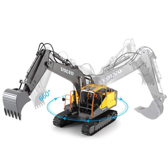 3 in 1 2.4g rc electric construction toy excavator navvy engineering truck model toy