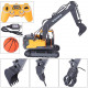 3 in 1 2.4g rc electric construction toy excavator navvy engineering truck model toy