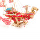 300+pcs diy fantasy dragon airship 3d steampunk wooden puzzle toy model