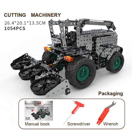 3602pcs diy metal assembly gear transmission agricultural machinery combination educational toy