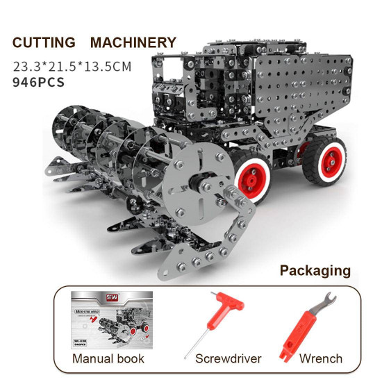 3602pcs diy metal assembly gear transmission agricultural machinery combination educational toy