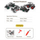 3602pcs diy metal assembly gear transmission agricultural machinery combination educational toy