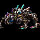 3d assembly mechanical chamaeleon model steampunk metal art 745pcs diy kit