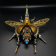 3d metal diy rotatable steampunk beetle insect assembly kit with voice control light