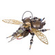 3d metal diy rotatable steampunk beetle insect assembly kit with voice control light