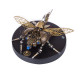 3d metal diy rotatable steampunk beetle insect assembly kit with voice control light