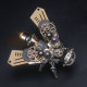 3d metal insect assembly model diy exquisite combination four-piece set