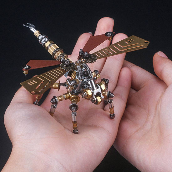 3d metal insect assembly model diy exquisite combination four-piece set