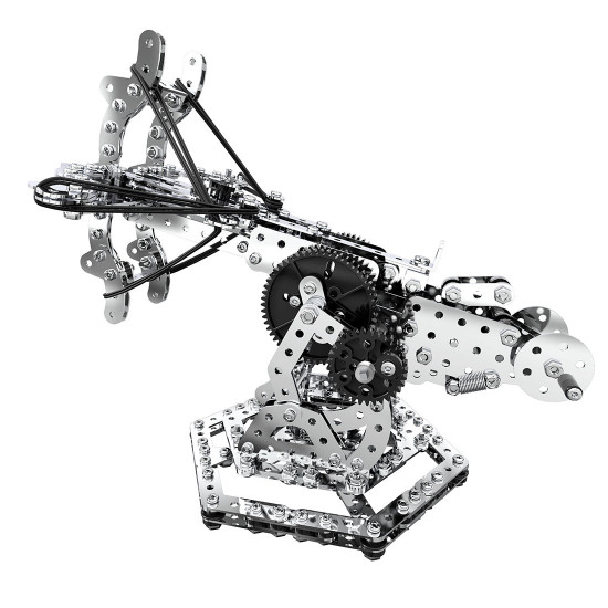 3d metal mechanical puzzle dragon crossbow model assembly kit for kids, teens, and adults-812pcs