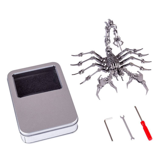 3d metal puzzle scorpion diy model kit detachable 3d jigsaw puzzles