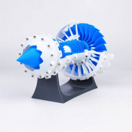 3d printed aero engine model turbofan jet engine model diy stem engine toy - ordinary static type