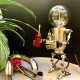 3d steampunk metal robot mr gort hobby model kit with led light